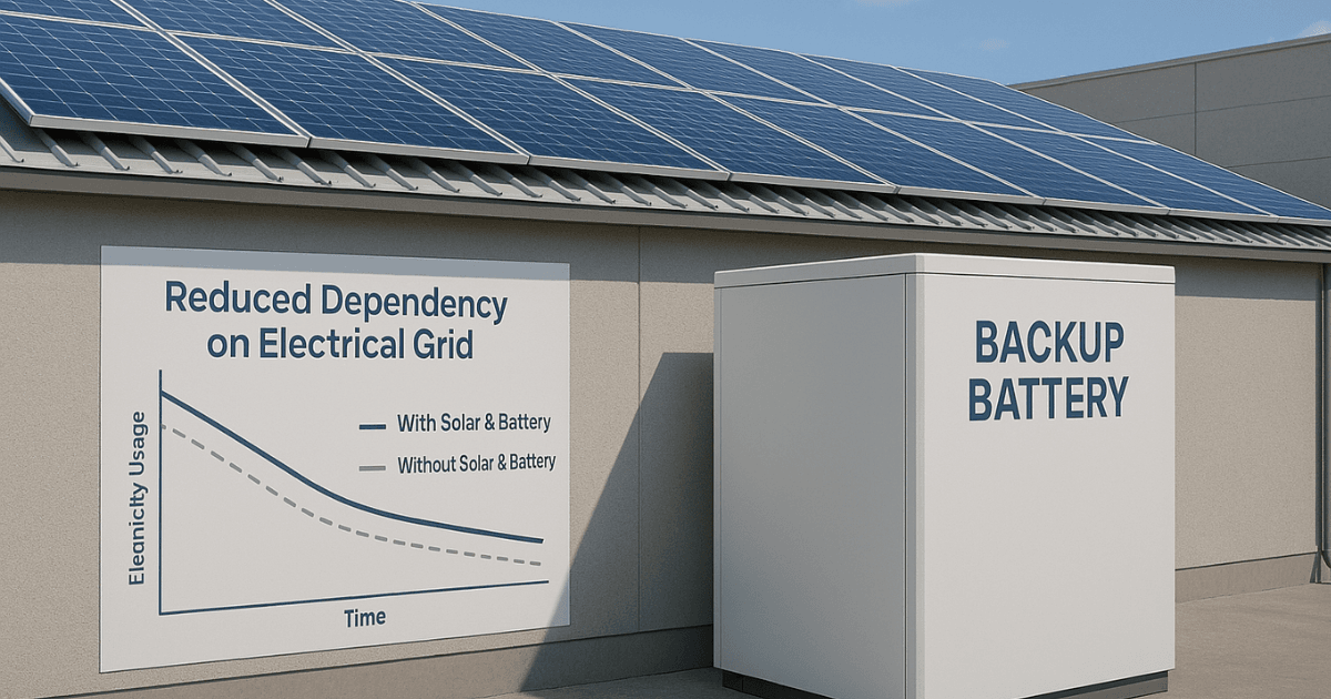 Backup battery storage