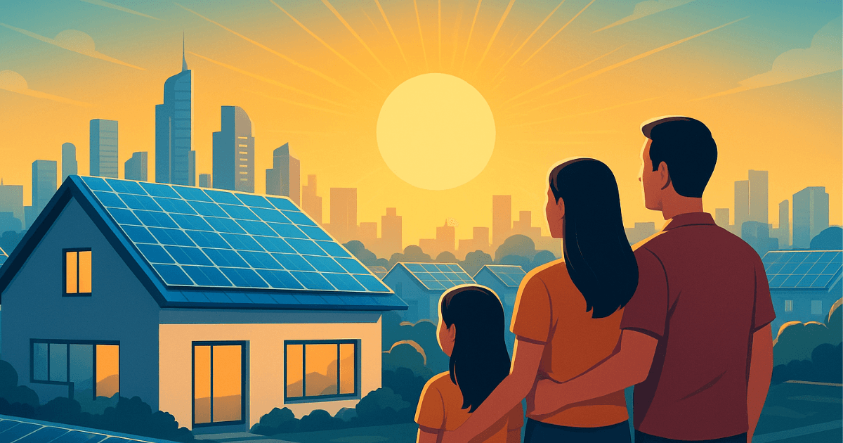 solar panels in home rooftop